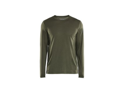 3538 TRIČKO Z VLNY MERINO S DLOUHÝMI RUKÁVY (Farba Noc v lese, Veľkosť XS)