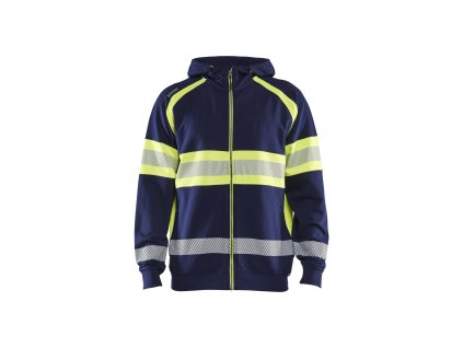 3552 Mikina s reflexními prvky (Farba Námornická modr/žlutá, Veľkosť XS)