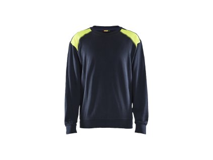 3580 Mikina (Farba Tmavá námořnická modrá / Reflexní žlutá, Veľkosť XS)