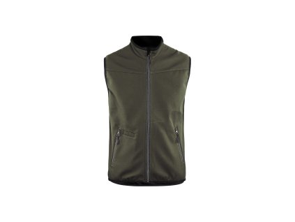 3850 Softshellová vesta (Farba Tmavá olivove zelená/cerná, Veľkosť XS)