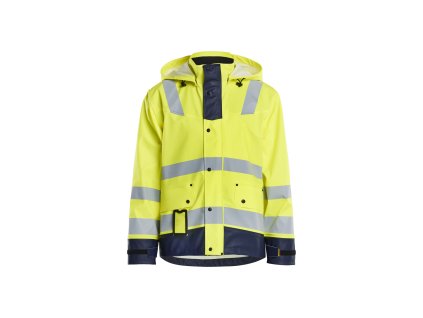 4302 Výstražná bunda do dešte TRÍDA 2 (Farba Žlutá/námornická modr, Veľkosť XS)