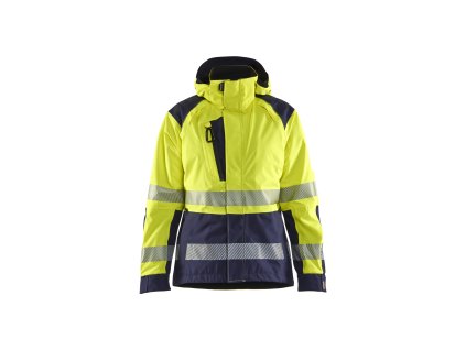 4436 Dámská reflexní funkční bunda (Farba Žlutá/námornická modr, Veľkosť XS)