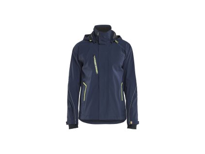 4483 Funkční bunda ze strečového materiálu (Farba Tmavá námořnická modrá / Reflexní žlutá, Veľkosť XS)