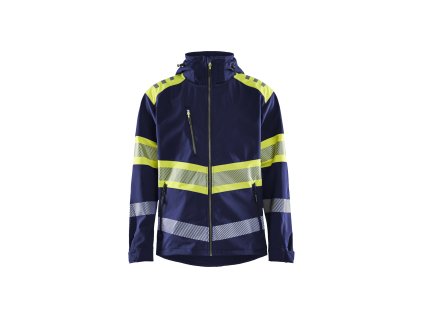 4494 Hi-Vis Softshell Jacket (Farba Námornická modr/žlutá, Veľkosť XS)
