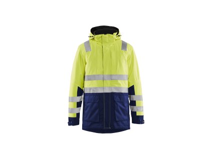 4495 Zimní reflexní parka (Farba Žlutá/námornická modr, Veľkosť XS)