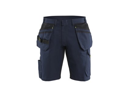 1494 Servisní šortky s kapsami na hřebíky (Farba Tmavá námořnická modrá / Reflexní žlutá, Veľkosť C44)
