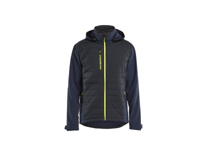 4743 Hybridní bunda (Farba Tmavá námořnická modrá / Reflexní žlutá, Veľkosť XS)