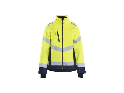 4761 Dámská funkční bunda ve vysoce viditelné barvě (Farba Žlutá/námornická modr, Veľkosť XS)
