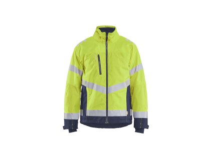 4780 Hi-Vis lehká zimní bunda s podšívkou (Farba Žlutá/námornická modr, Veľkosť XS)