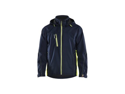 4790 Nepromokavá bunda (Farba Tmavá námořnická modrá / Reflexní žlutá, Veľkosť XS)