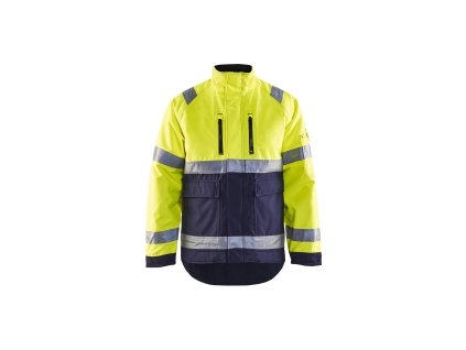 4827 Zimní výstražná bunda (Farba Žlutá/námornická modr, Veľkosť XXS)