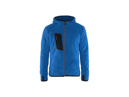 4863 Bunda z hebkého plyše (Farba Oceánská modrá, Veľkosť S)