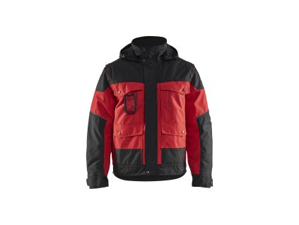 4886 Zimní bunda (Farba Cervená/cerná, Veľkosť S)