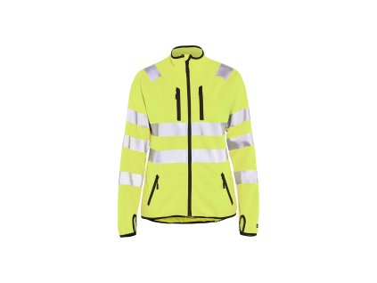 4926 Dámská výstražná softshellová bunda (Farba Žlutá, Veľkosť XS)