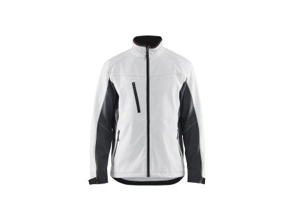 4950 Softshellová bunda (Farba Bílá/tmave šedá, Veľkosť XS)