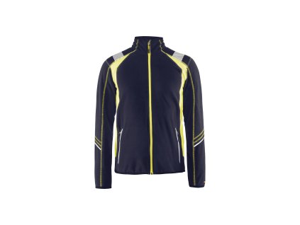 4993 Mikrofleecová bunda (Farba Námornická modr/žlutá, Veľkosť XS)