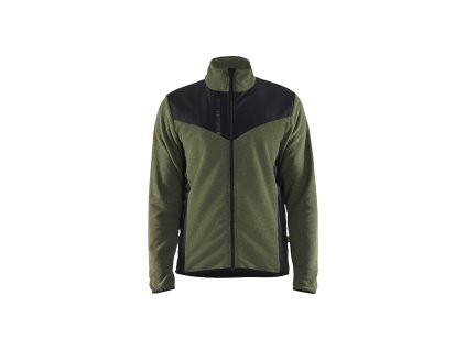 5942 Pletená bunda se softshellem (Farba Autumn green/Black, Veľkosť XS)