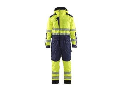 6725 Zimní reflexní kombinéza (Farba Žlutá/námornická modr, Veľkosť XXS)