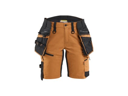 7175 STRIKER Dámské pracovní šortky pro řemeslníky ze strečového materiálu (Farba Rezavá/černá, Veľkosť C32)