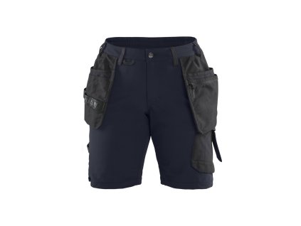 7183 Dámské řemeslnické šortky se čtyřsměrným strečem (Farba Tmavá námornická modr/cerná, Veľkosť C32)