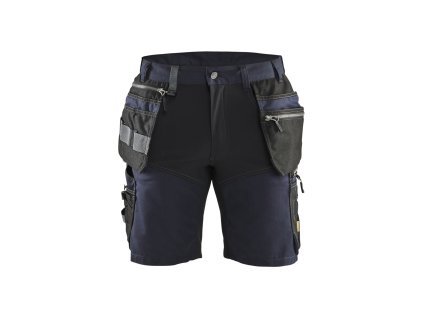 1598 Řemeslnické šortky se strečem (Farba Tmavá námornická modr/cerná, Veľkosť C44)