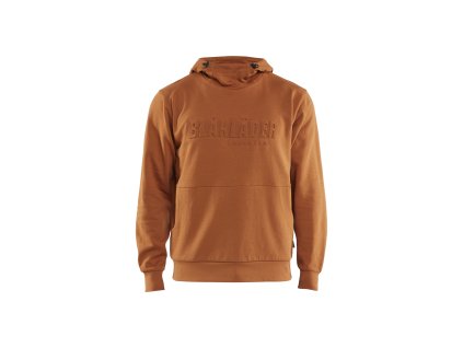 3530 Mikina s 3D potiskem (Farba Rezavá, Veľkosť XS)