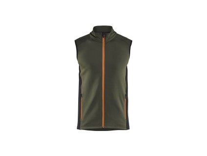 4736 Fleecová vesta STRIKER (Farba Noc v lese / černá, Veľkosť XS)