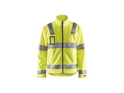 4838 Softshellová výstražná bunda (Farba Žlutá, Veľkosť S)