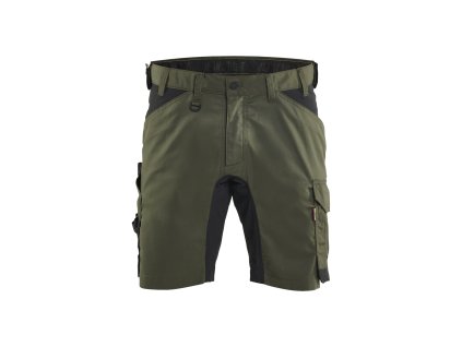 1753 Řemeslnické šortky se strečem (Farba Noc v lese/černá, Veľkosť C44)