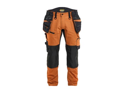 1970 STRIKER Pracovní kalhoty pro řemeslníky ze strečového materiálu (Farba Rezavá/černá, Veľkosť C44)