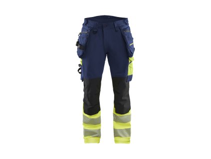 1125 Reflexní kalhoty se čtyřsměrným strečem (Farba Námornická modr/žlutá, Veľkosť C44)
