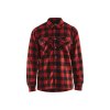 3225 Podšitá flanelová košile (Farba Cervená/cerná, Veľkosť S)