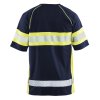 3337 Výstražné tricko a ochranou proti UV zárení (Farba Námornická modr/žlutá, Veľkosť XS)