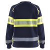 3409 Dámská reflexní mikina (Farba Námornická modr/žlutá, Veľkosť XS)