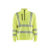 3564 Mikina s reflexními prvky Poloviční zip (Farba Žlutá, Veľkosť XS)
