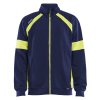 3567 Mikina v barvě s vysokou viditelností se zipem po celé délce (Farba Námornická modr/žlutá, Veľkosť XS)