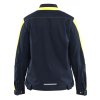 4443 Dámská průmyslová strečová bunda (Farba Tmavá námořnická modrá / Reflexní žlutá, Veľkosť XS)
