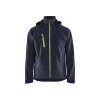4749 Sofshellová bunda (Farba Tmavá námořnická modrá / Reflexní žlutá, Veľkosť XS)