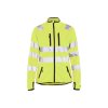 4926 Dámská výstražná softshellová bunda (Farba Žlutá, Veľkosť XS)