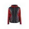 5931 Dámská hybridní bunda (Farba Cervená/cerná, Veľkosť XS)