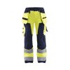 7156 Dámské výstražné kalhoty (Farba Žlutá/námornická modr, Veľkosť C34)