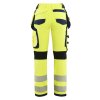 7197 Dámské výstražné kalhoty strecové ve 4 smerech (Farba Žlutá/námornická modr, Veľkosť C34)