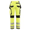 7197 Dámské výstražné kalhoty strecové ve 4 smerech (Farba Žlutá/námornická modr, Veľkosť C34)