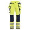 7197 Dámské výstražné kalhoty strecové ve 4 smerech (Farba Žlutá/námornická modr, Veľkosť C34)