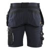 1598 Řemeslnické šortky se strečem (Farba Tmavá námornická modr/cerná, Veľkosť C44)