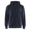 3366 Mikina s kapucí a zipem po celé délce (Farba Tmavá námornická modr, Veľkosť XS)