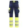 1126 Reflexní kalhoty se čtyřsměrným strečem (Farba Námornická modr/žlutá, Veľkosť C44)