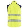 3091 Softshellová reflexní vesta (Farba Žlutá/námornická modr, Veľkosť XS)