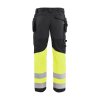 1558 Výstražné kalhoty se strecovými díly (Farba Námornická modr/žlutá, Veľkosť C44)