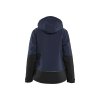 4751 Dámská zimní softshellová bunda s lehkou podšívkou (Farba Tmavá námořnická modrá / Reflexní žlutá, Veľkosť XS)